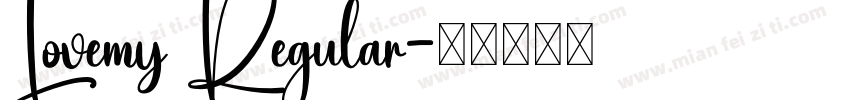 Lovemy Regular字体转换